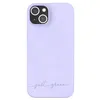 Image de Coque pour iPhone 14 Plus Recyclable Biodégradable Just Green lavande