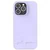 Image de Coque pour iPhone 14 Pro Max Recyclable Biodégradable Just Green lavande