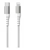 Image de Force Power Lite - Câble Lightning - 24 pin USB-C mâle pour Lightning mâle - 3 m - Certifié MFI - blanc - plastique recyclé à 100 %