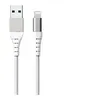 Image de Force Power Lite - Câble Lightning - USB mâle pour Lightning mâle - 2 m - Certifié MFI - blanc - plastique recyclé à 100 %