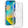 Image de Coque hybride en silicone BigBen Connected Magsafe pour iPhone 15 Transparent