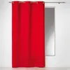 Image de Rideau a oeillets 140 x 240 cm coton uni panama Rouge