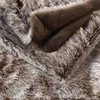 Image de Plaid Imitation Fourrure 125x150cm Choco