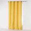 Image de Rideau a oeillets 140 x 280 cm microfibre unie absolu Moutarde