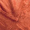 Image de Plaid Flanelle Relief Unie Terracota 125x150 Cm