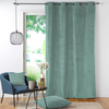Image de Douceur D'interieur Rideau À ?illets Casual Sauge Velours Côtelé Uni