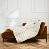 Image de Plaid Imitation Fourrure Et Polaire Naturel 180x220 Cm