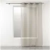 Image de Ac-Deco - Panneau Ã Oeillets Telma - L 240 X L 140 Cm - Taupe - Livraison Gratuite