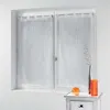 Image de Paire droite passants 2 x 45 x 90 cm voile sable applique filiane Blanc