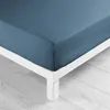 Image de Drap housse 90 x 190 cm bonnet 30 cm Microfibre Oscar Bleu Nuit