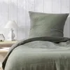 Image de Parure De Lit Gaze De Coton Angelia Kaki 140x200 Cm
