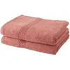 Image de TODAY Lot de 2 Serviettes de Bain 100% coton - 50x100 cm - Terracotta