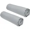 Image de Lot de 2 draps housses TODAY Essential - 90 x 190 cm - 1 personne - 100% Coton - Acier