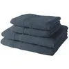 Image de 2 Serviettes de bain TODAY 50x90 + 2 Draps de bain 70x130 cm 100% Coton - Denim