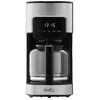 Image de Siméo Siméo CFP210 - Cafetière - 15 tasses - Noir mat / inox brossé