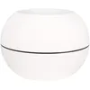 Image de Bac A Fleurs Rond Riviera Granit Boule - Plastique - Diametre 50 Cm - Blanc