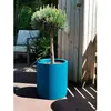 Image de Bac A Fleurs Rond Riviera Granit - Plastique - Diametre 50 Cm - Bleu