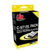 Image de UPrint C-570/571XL PACK - Pack de 5 - noir, jaune, cyan, magenta - compatible - remanufacturé - cartouche d'encre - pour Canon PIXMA TS5051, TS5053, TS5055, TS6050, TS6051, TS6052, TS8051, TS8052, TS9050, TS9055
