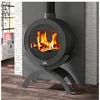Image de Godin Godin - Poêle à bois fonte 10kw anthracite 410101ANTH