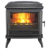 Image de Godin Poêle À Bois Fonte 7kw Anthracite 366149 Revin Top