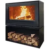 Image de Godin Godin - Poêle à bois fonte 10kw noir 411203PEINTANTHRACITE