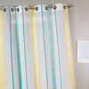 Image de Voilage En Étamine À Rayures Verticales À Pois