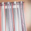 Image de Voilage En Organza Jacquard À Rayures Verticales Colorées
