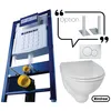 Image de Geberit Bâti-support en applique + cuvette WC courte + abattant et plaque de commande - GEBERIT - PROMO4