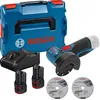 Image de Meuleuse angulaire 12V GWS 12V-76 + 2 batteries 3Ah + chargeur + coffret L-Boxx ? BOSCH - 06019F200Y
