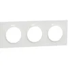 Image de Schneider Plaque de finition ODACE Styl 3 postes - Blanc