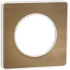 Image de Schneider Plaque de finition 1 poste Schneider Electric Odace Touch S520802L coloris bronze avec liseré blanc l.85 x P.10 x H.85 mm
