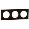 Image de Plaque de finition 3 postes Schneider Electric Odace Touch S520806L coloris bronze avec liserÃ© blanc l.227 x P.10 x H.85 mm