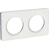 Image de Schneider Plaque 2 postes SCHNEIDER ELECTRIC Odace touch blanc liseré blanc