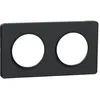 Image de Schneider Plaque ODACE TOUCH anthracite 2 postes horizontal/vertical entraxe 71 mm - SCHNEIDER - S540804
