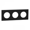 Image de Plaque de finition 3 postes noir onyx - Odace II SCHNEIDER