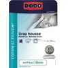 Image de Drap Housse Dodo - Antibacteriens - Taupe - 90x190 Cm - Bonnet 32 Cm