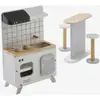 Image de Mobilier de cuisine pour poupée mannequin en bois FSC® blanc TU