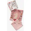 Image de Lot de 3 langes en gaze de coton LAPIN ENCHANTÉ lot rose TU