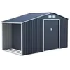 Image de Abri De Jardin En Acier 6,53 MÂ² - Abris Buches Avec Kit D'ancrage Inclus - Gris Anthracite