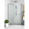 Image de Paroi de douche coulissante ROTH Equi EICL2 1400 mm H1900 mm verre clair 5 mm chrome