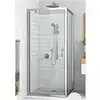 Image de Paroi de douche fixe ROTH EIFIX 80 x 190 cm profilé argent poli verre clair anticalcaire
