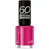 Image de Rimmel London 60 Seconds Super Shine Nail Lacquer 323 Funtime Fuchsia