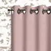Image de Soleil D'ocre Rideau Occultant À Oeillets 135x180 Cm Boheme Vieux Rose, Par Soleil D'ocre