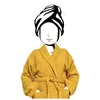 Image de Soleil D'ocre Peignoir En Coton 500gr/M2 Taille Xl Lagune Moutarde, Par Soleil D'ocre