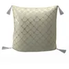 Image de Soleil D'ocre Coussin Festif En Pur Coton 40x40 Cm Celeste Argent, Par Soleil D'ocre