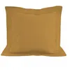 Image de Taie d'oreiller en coton 57 fils 63x63 cm UNI moutarde, par Soleil d'ocre
