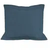 Image de Taie d'oreiller en coton 57 fils 63x63 cm UNI bleu canard, par Soleil d'ocre