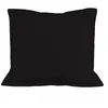 Image de Taie d'oreiller en coton 57 fils 63x63 cm UNI noir, par Soleil d'ocre