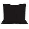 Image de Taie D'oreiller En Coton 57 Fils 63x63 Cm Uni Noir, Par Soleil D'ocre