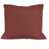Image de Taie d'oreiller en coton 57 fils 63x63 cm UNI brique, par Soleil d'ocre